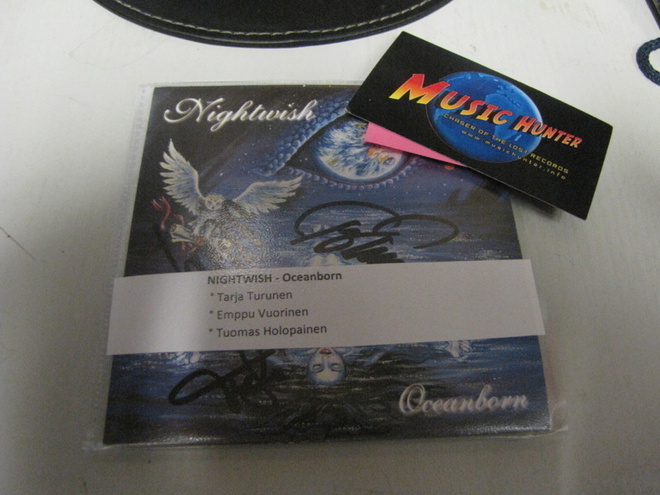 NIGHTWISH-OCEANBORN CD SLEEVE TARJAN+TUOMAS NIMMAREIN