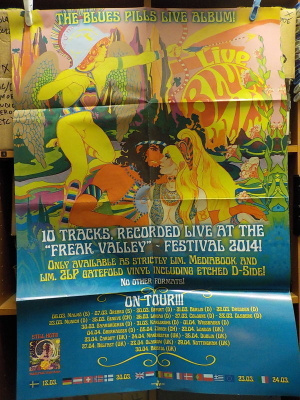 BLUES PILLS - LIVE ALBUM UUSI PROMOJULISTE 83 X 59 CM