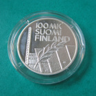 100 mk hopea juhlaraha Yleisurheilun EM-kisat - 1994 PROOF - pikkukuva 2