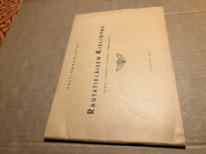 RAUTATIELÄISEN KIELIOPAS 1939 HYVÄ