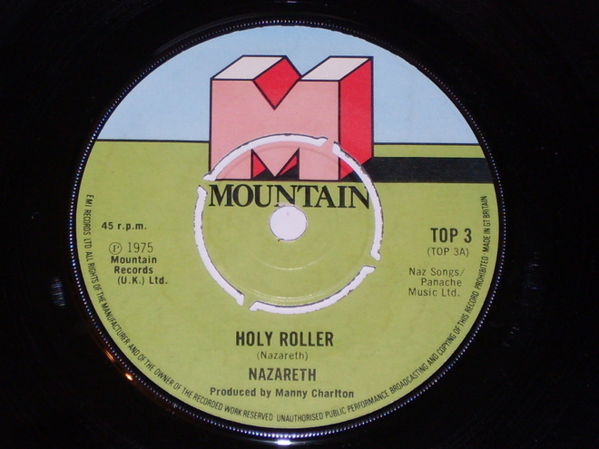 7" NAZARETH - Holy Roller - single 1975 blues rock EX