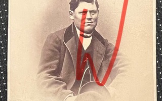 CDV-visiittikortti Knut Cajanus Till  Wilhelm Snellman