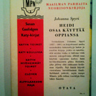 Spyri: Heidi osaa käyttää oppiansa, v. 1960 - pikkukuva 5