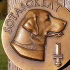 Sotasokeat mitali. Seija Rustholkarhu. Halkaisija - 69 mm. V - pikkukuva 1