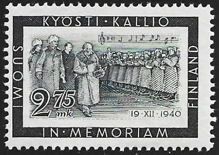 1941 Presidentti Kyösti Kallion surumerkki ** LaPe 237
