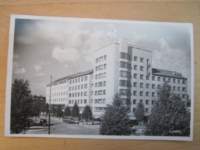 VANHA Postikortti Lahti 1950-l Alkup. Mallikappale