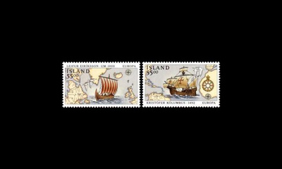 Islanti 762-3 ** Europa Amerikan löytäminen (1992)