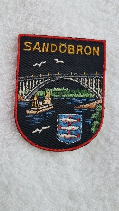 Sandöbron Ruotsi  Kangasmerkki vanha