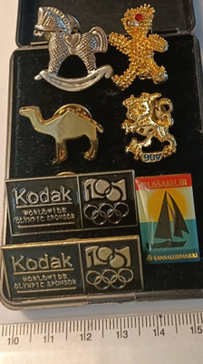 Pinssit 7kpl. Olympialaiset / Kansallispankki / SuomiLeijona