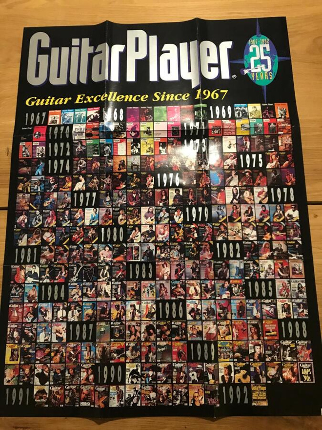 Guitar Player lehti 25 years 1967 -1992 juliste