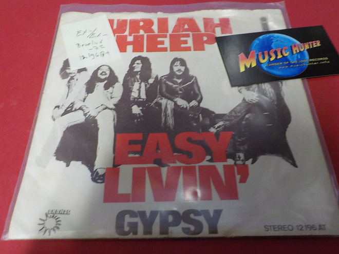 URIAH HEEP - EASY LIVIN' EX-/EX- 7'' SINGLE