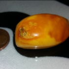 Vintage Iso Baltic Amber EGG YOLK meripihka rintakoru solki - pikkukuva 3
