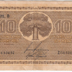 10 Markkaa 1939 Litt.D D-sarjaa, vl.II, kl.4 - pikkukuva 1