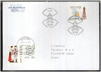 Viro Mi 293 FDC Suomeen