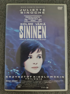 Kolme väriä sininen (1993) Dvd. Krzysztof Kieslowski