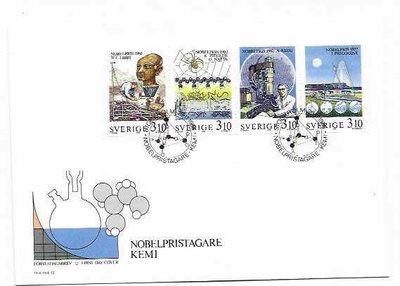 RUOTSI Mi 1516-19 sarja LUETT. 2,50€ FDC 5€