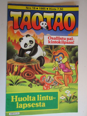 TAO TAO 18 / 1985 PIKKU PANDAKARHU SARJAKUVALEHTI