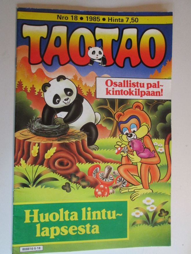 TAO TAO 18 / 1985 PIKKU PANDAKARHU SARJAKUVALEHTI