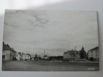 VANHA Postikortti Mänttä 1950-l  Alkup.Mallikappale