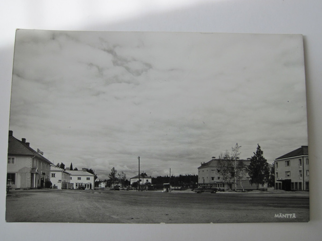 VANHA Postikortti Mänttä 1950-l  Alkup.Mallikappale