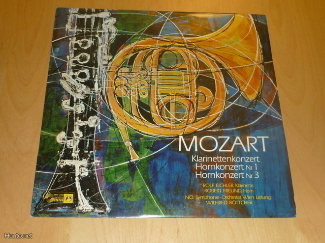 Mozart: Klarinettenkonzert, Hornkonzert nr 1 und 3