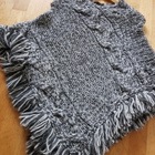 Harmaa Zara Poncho Neule - koko M - pikkukuva 4