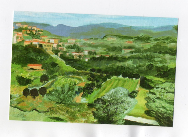 °°SEGGLANO, TOSCANA°° 2-osainen KORTTI / L.Lundström