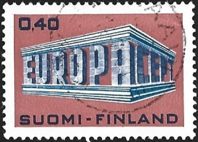 1969 Eurooppa-merkki leimattu LaPe 656