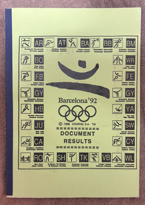 BARCELONA '92 TULOSKIRJANEN