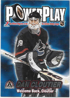 01-02 Pacific Adrenaline Power Play #35 Dan Cloutier Van MV