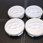 Hyundai vannekeskiöt – Kromi-hopea – 60mm (4kpl  - pikkukuva 2
