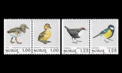 Norja 811-4 ** Lintuja (1980)