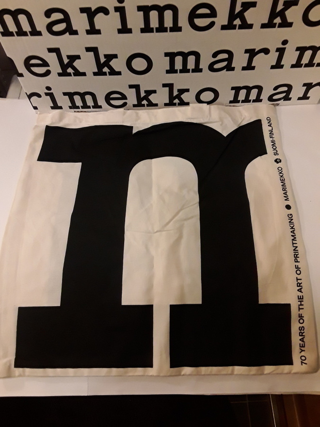 Marimekko 70v juhlavuoden logokassi , käyttämätön