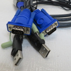 KVM USB 2-PC vaihtaja näppäimistö, hiiri, näyttö ja audio - pikkukuva 2
