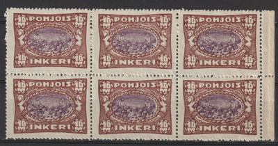 1920 Pohjois-Inkeri 10mk merkkikuusilo leimaamattomana**