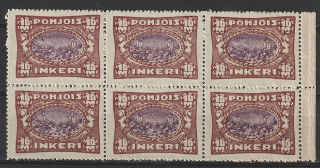 1920 Pohjois-Inkeri 10mk merkkikuusilo leimaamattomana**