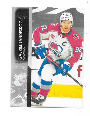 2021-22 Upper Deck #49 Gabriel Landeskog , Colorado Avalanch