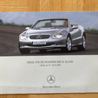 Hinnasto Mercedes SL-sarja R230 2004, SL 500, SL55 AMG ym - pikkukuva 1