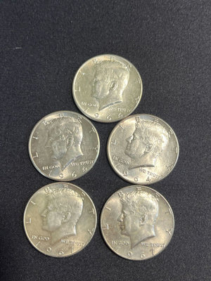 Kuvien Half dollar hopearahat