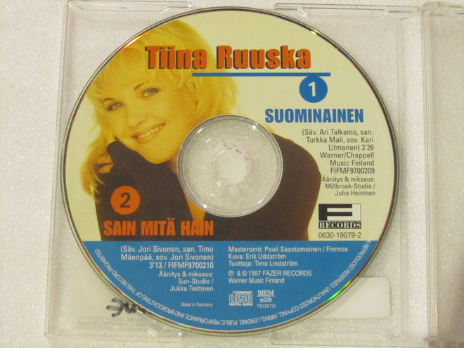 Tiina Ruuska • Suominainen / Sain Mitä Hain PROMO CD-Single