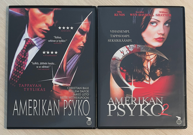 Amerikan psyko 1&2 (2DVD) Christian Bale & Mila Kunis
