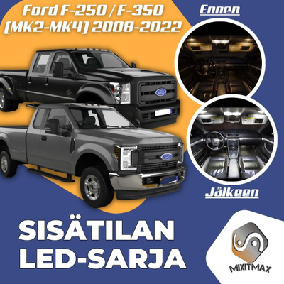 Ford F250 / F350 Sisätilan LED-sarja 16-osainen