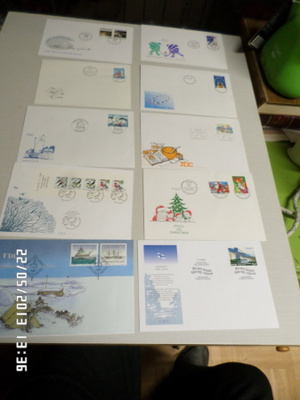 10  kpl  FDC  ensipäiväkkuoria   kaikki erilaisia  puhtaat.