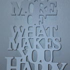 Koristekyltti Do more of what makes you happy - pikkukuva 1