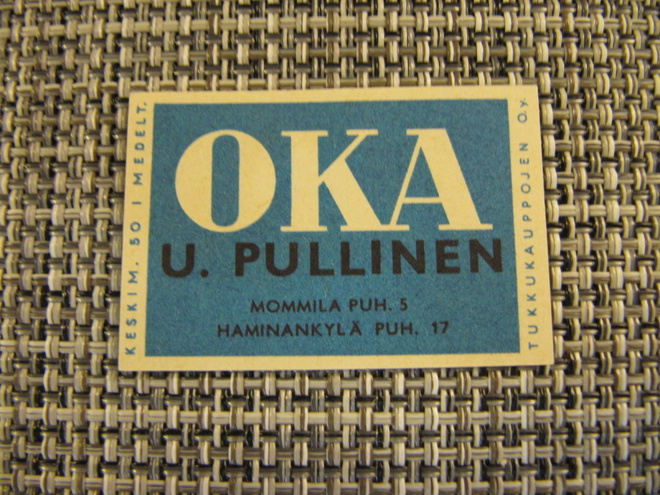 OKA U.Pullinen Mommila Haminankylä.
