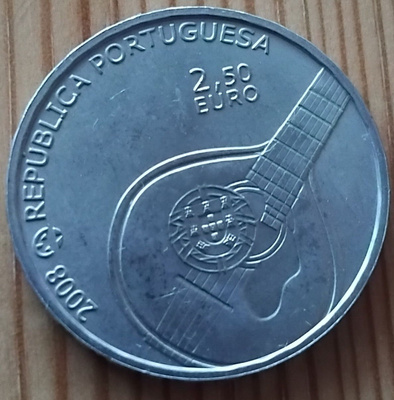 Portugali 2008 Fado juhlaraha 2,5 euroa.
