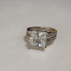 Design Hopea, Princess Cut kristalli sormus - pikkukuva 1