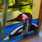 Lyijylasitaulu / ikkuna - kuikka - 66 cm x 66 cm - pikkukuva 4