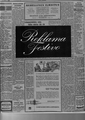 Topi Törmä : Reklama festivo : faktoja ja fiktioita 1984