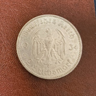 Natsijuhlakolikko 2 reichsmark v. 1934 A, hopeaa - pikkukuva 2